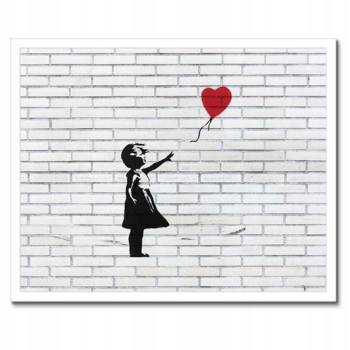 Plakáty v rámu 50x40 Banksy Dívka Balón