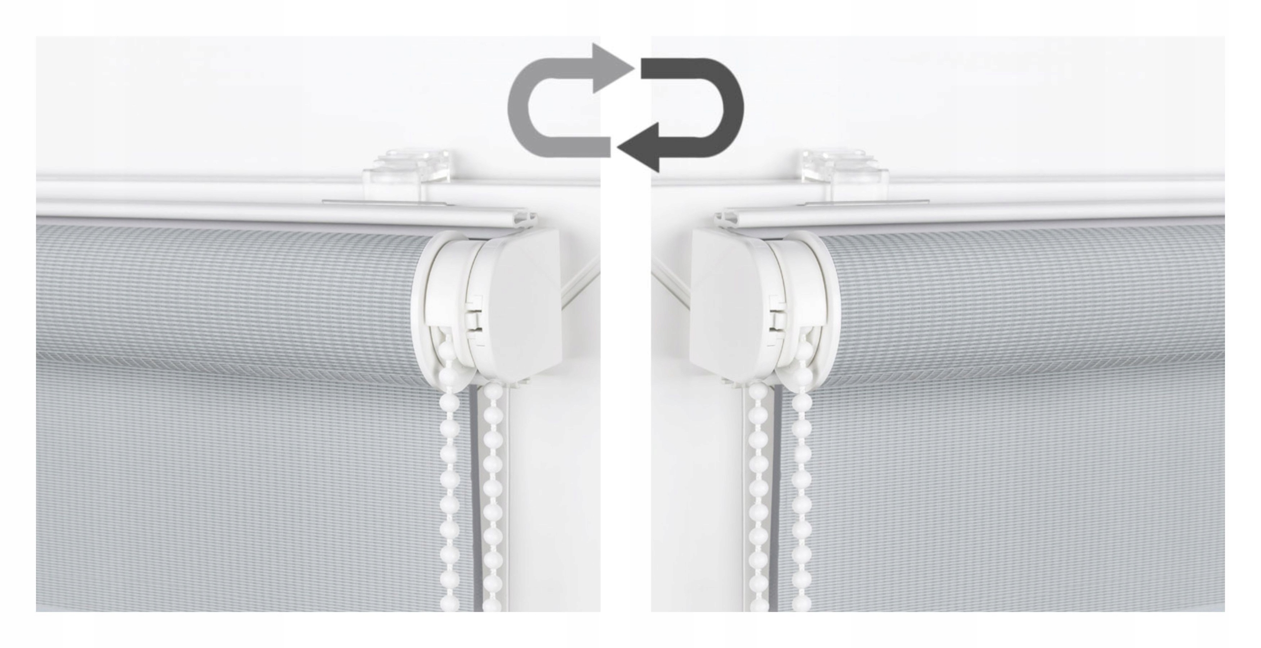 ROLETA OKIENNA DZIEŃ I NOC 37x150 Z NAPINACZEM NA WYMIAR Wzór gładki