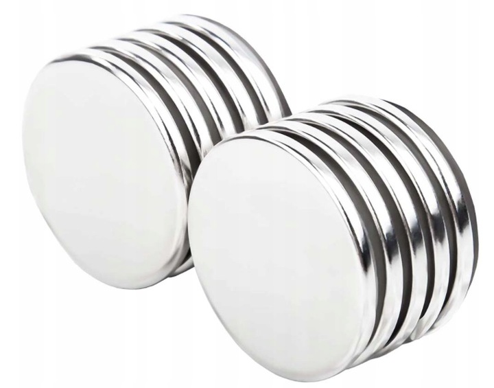 

Magnes neodymowy okrągły 10x2 10szt mocne magnez