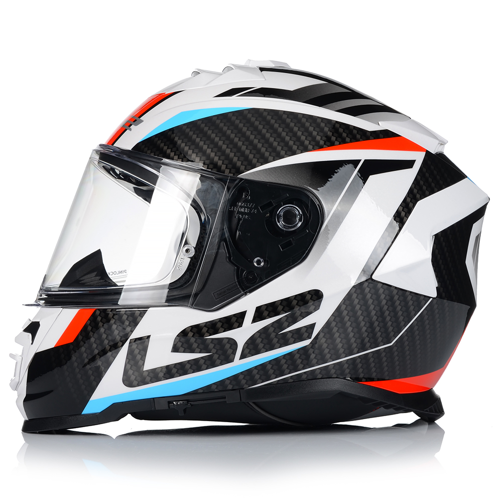KASK MOTOCYKLOWY LS2 FF800 STORM II RACER + PINLOCK + BLENDA ECER 22.06 Obwód głowy 59-60 cm