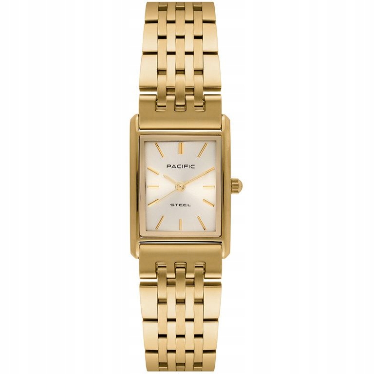 Dámské zlaté hodinky Pacific SLB-1604-06, klasické, obdélníkové