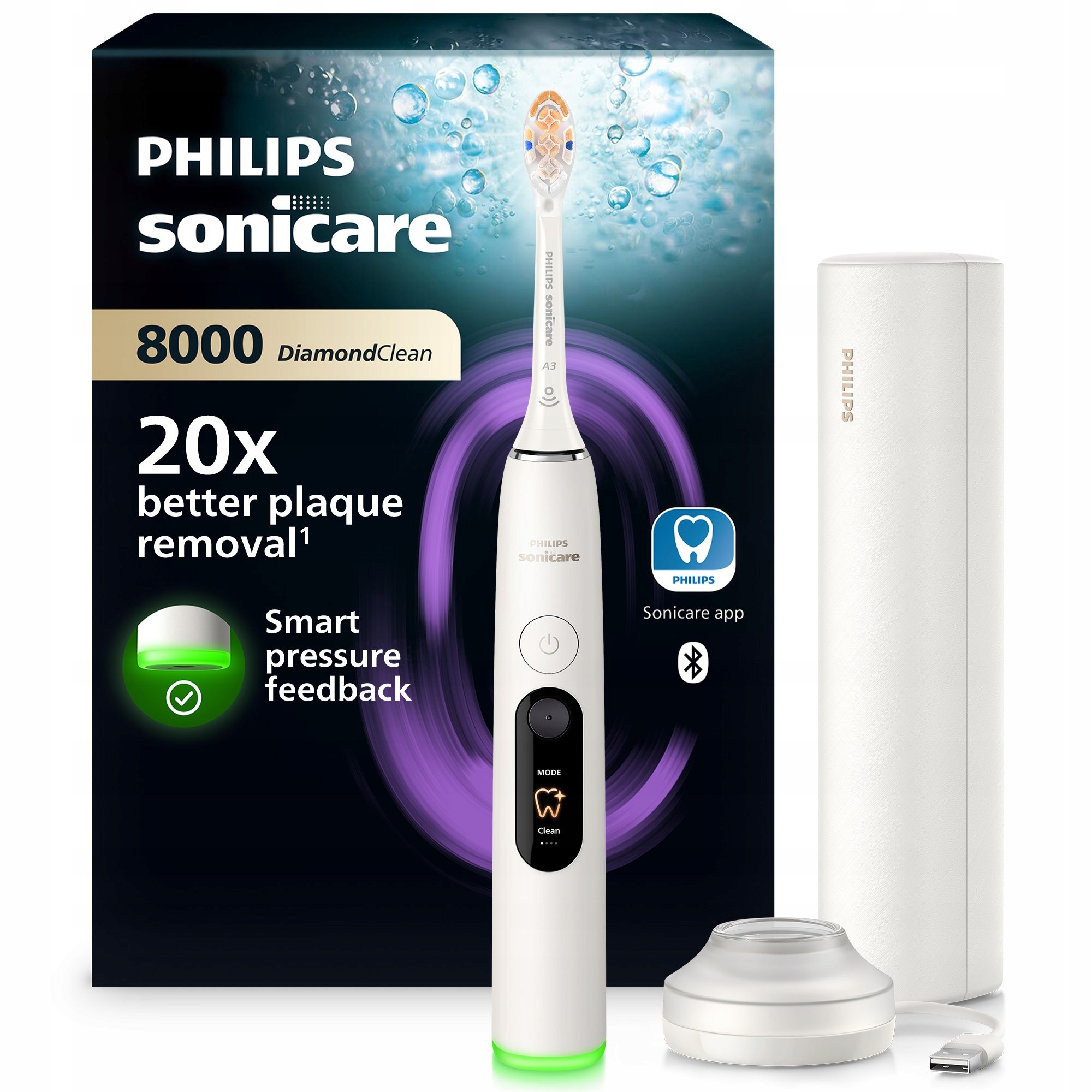 Szczoteczka soniczna elektryczna Philips DiamondClean 8000 HX8311/11