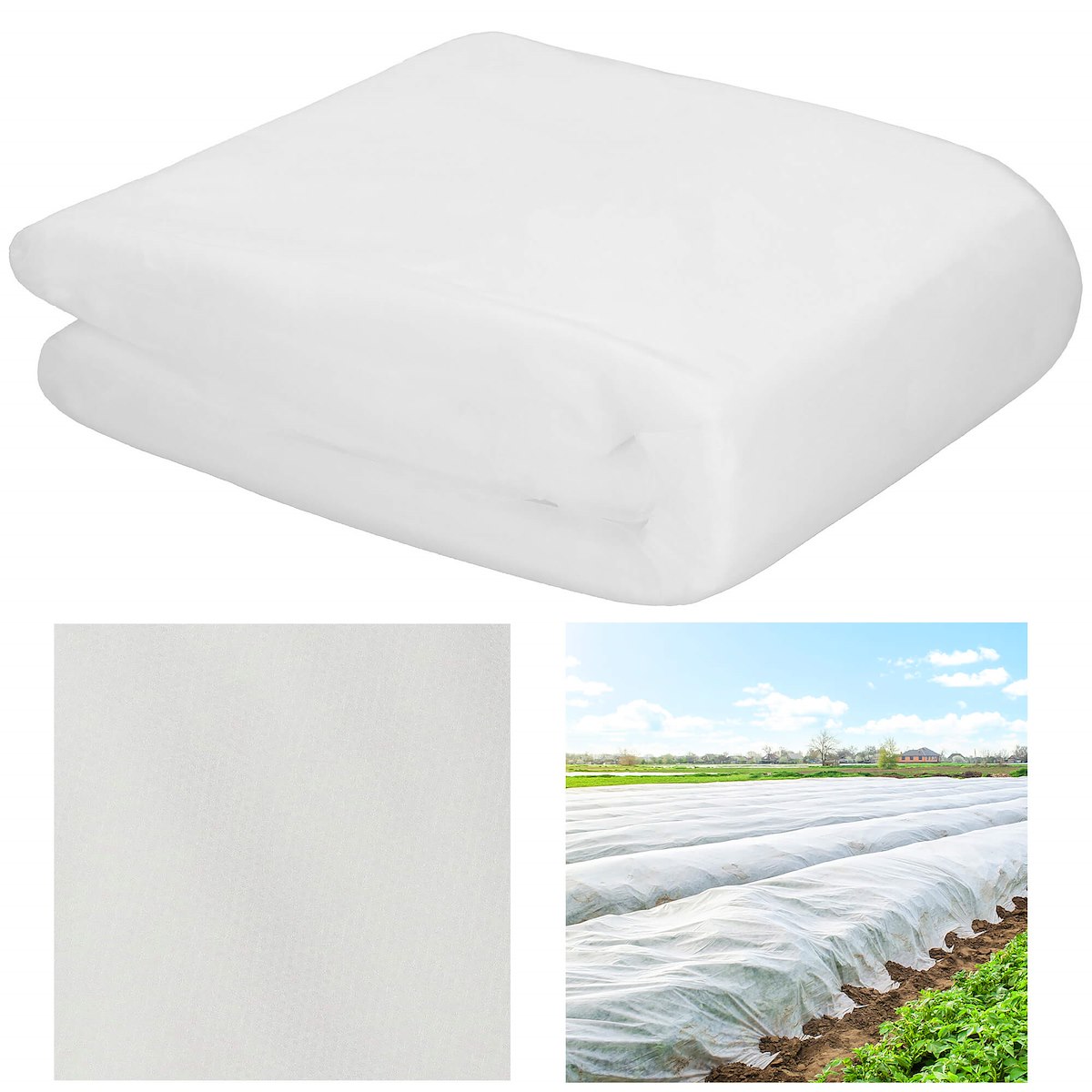 AGROWŁÓKNINA BIAŁA MATA WIOSENNA 17g OTULINA 5x3,2m JESIENNA OKRYCIOWA Gramatura 17 g/m²