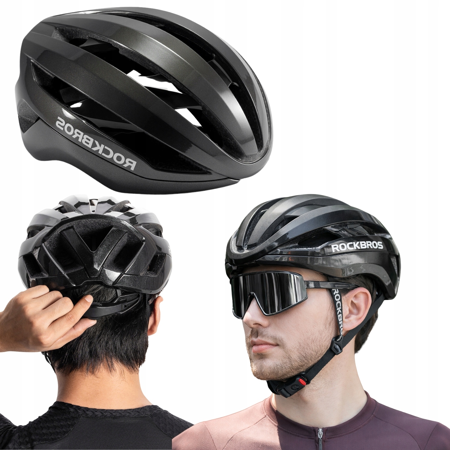 Kask Rowerowy Na Rower Męski Damski Regulowany Mtb 58-62 Rockbros