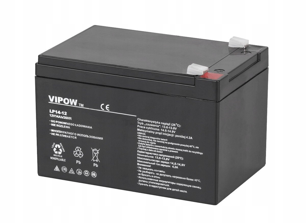 Vipow BAT0217 Gelová nabíjecí baterie 12V/14Ah