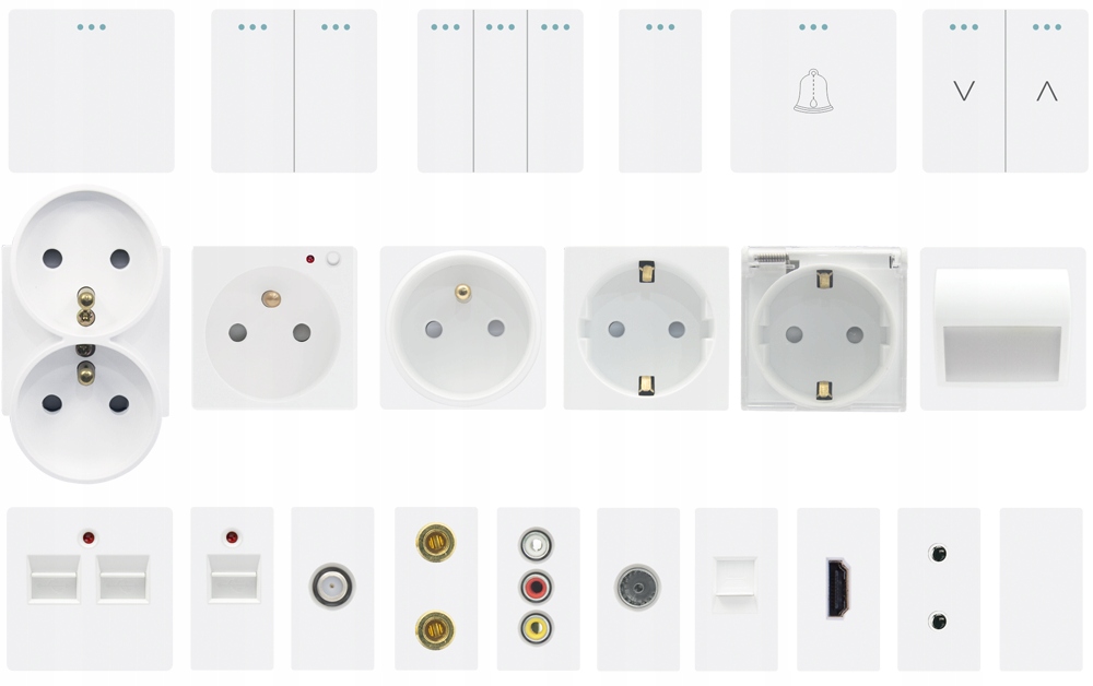 B-LINE DLX BIAŁA RAMKA SZKLANA POTRÓJNA X3 SZKŁO Kolor biały