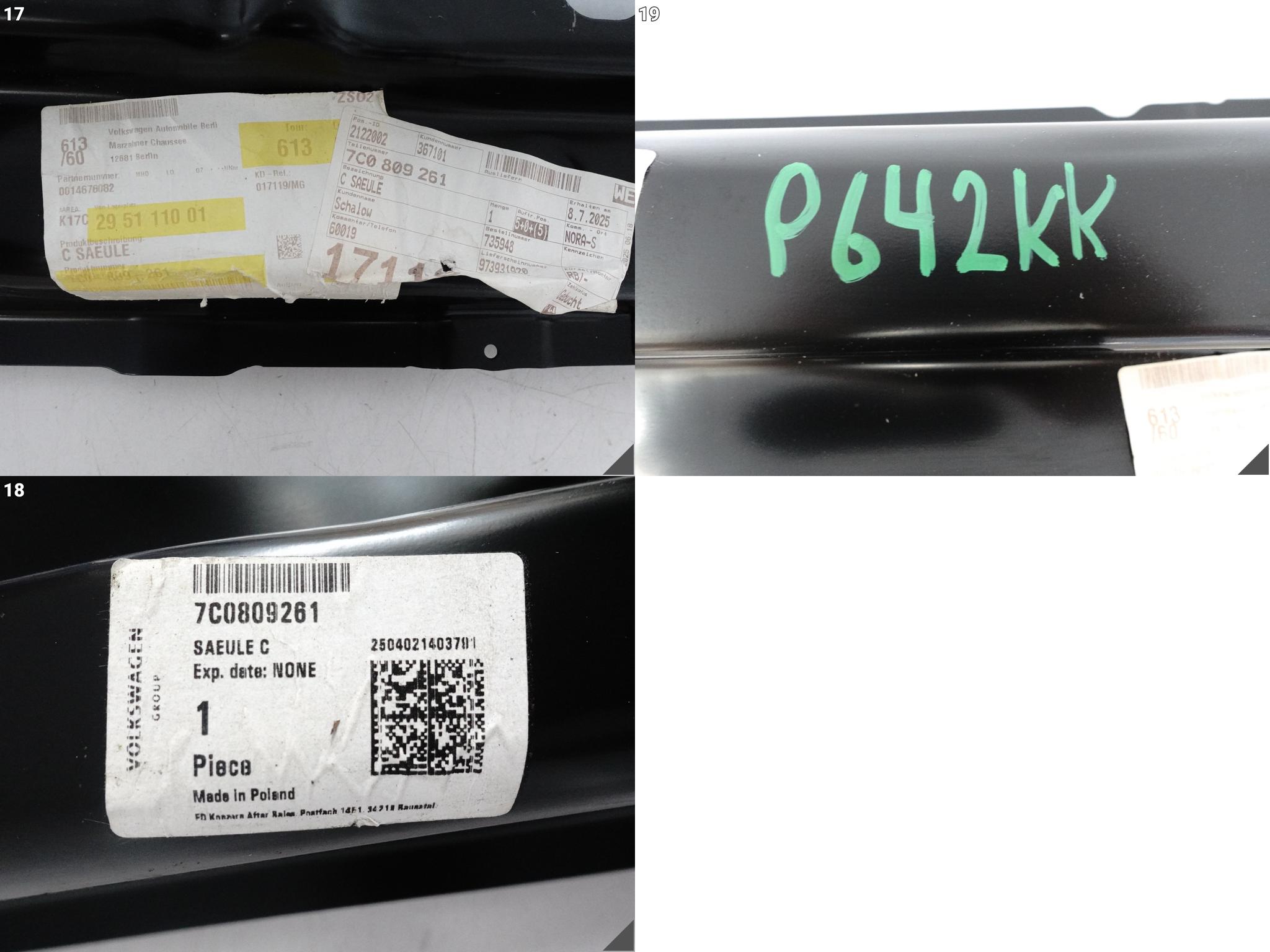 VW CRAFTER E-CRAFTER II 7C0 16- pillar central C RAMA side left