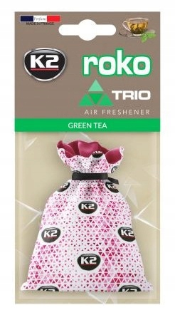 K2 ROKO ZAPACH SAMOCHODOWY WORECZEK GREEN TEA 25G