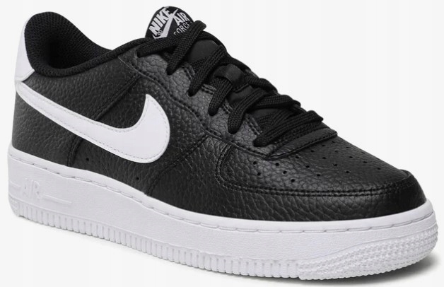 38,5 Buty Nike Sneakersy Air Force 1 CT3839-002 Czarne Sportowe Skórzane