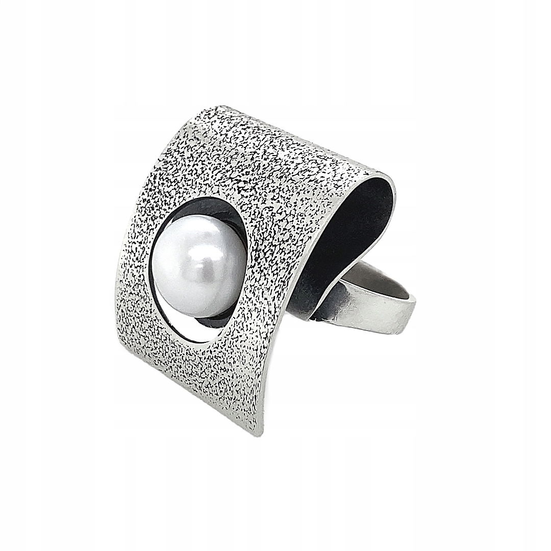 Prstýnek ryzosti 925 Stříbro Ruční práce Perla Dárek Pro ni