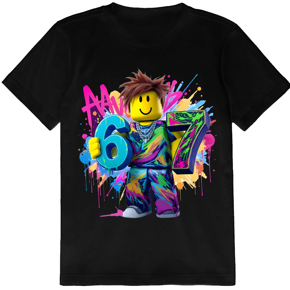 ALMI t-shirt dziecięcy czarny bawełna