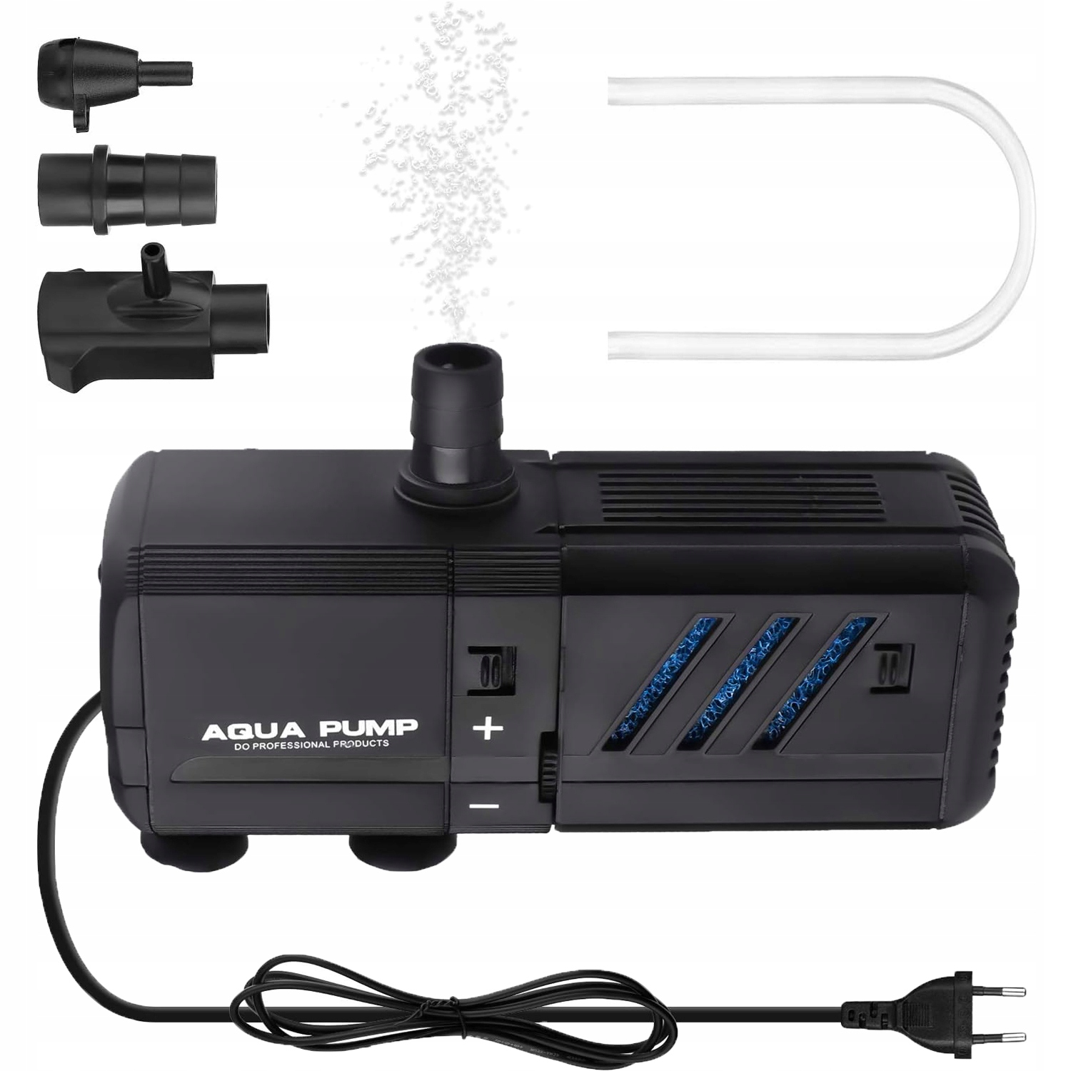 Levně Nastavitelný Vnitřní Filtr Pro Akvárium Se 3 Odnímatelnými Tryskami 500 L/h