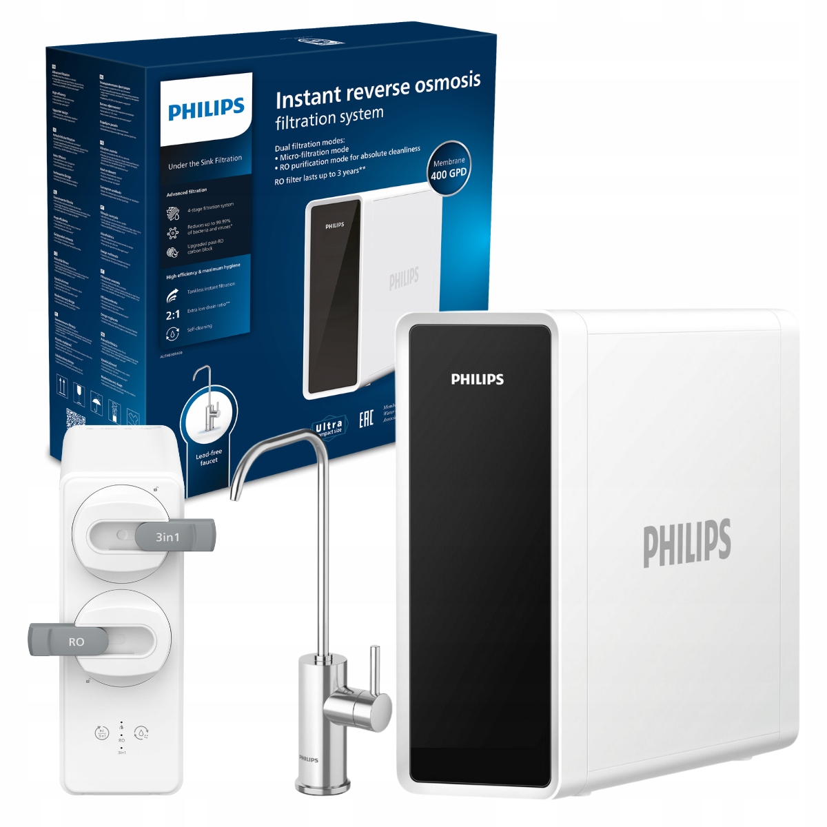 Filtr do wody z odwrócona osmozą Philips AUT4030R400 pod zlew bez zbiornika