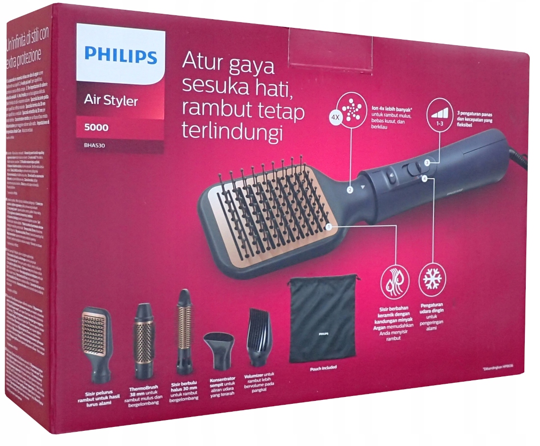 Sušička vlasov 5 nástavcov 5v1 Philips BHA530/00