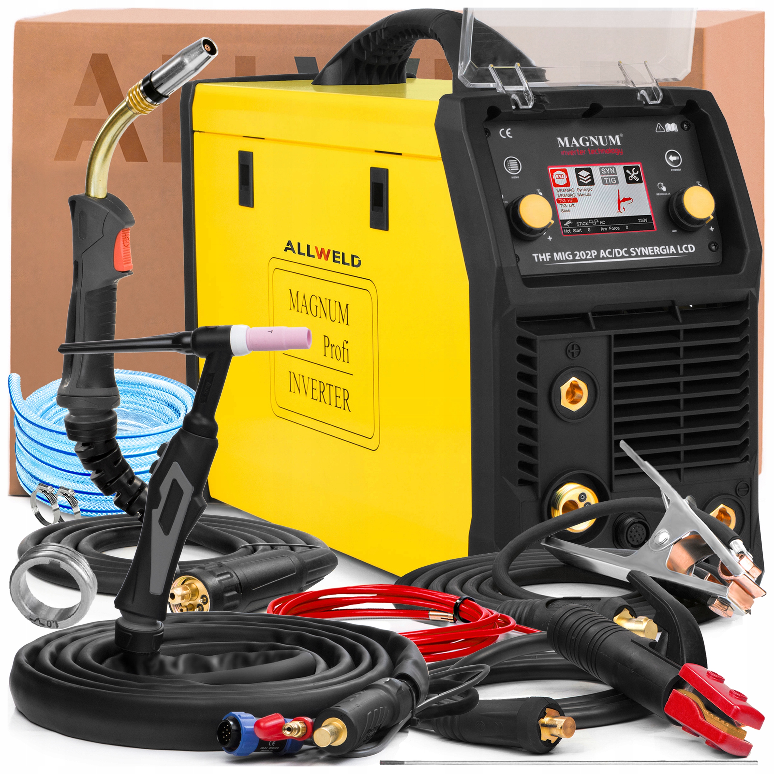 Spawarka Magnum Thf Mig 202P Tig Ac DC 230V 200A Synergia Lutospawanie
