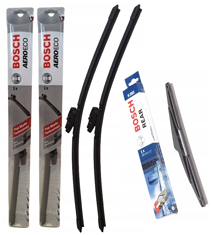 Kpl 3X Wycieraczki Bosch Płaskie Przód Tył Aeroeco Peugeot 308 II Sw T9