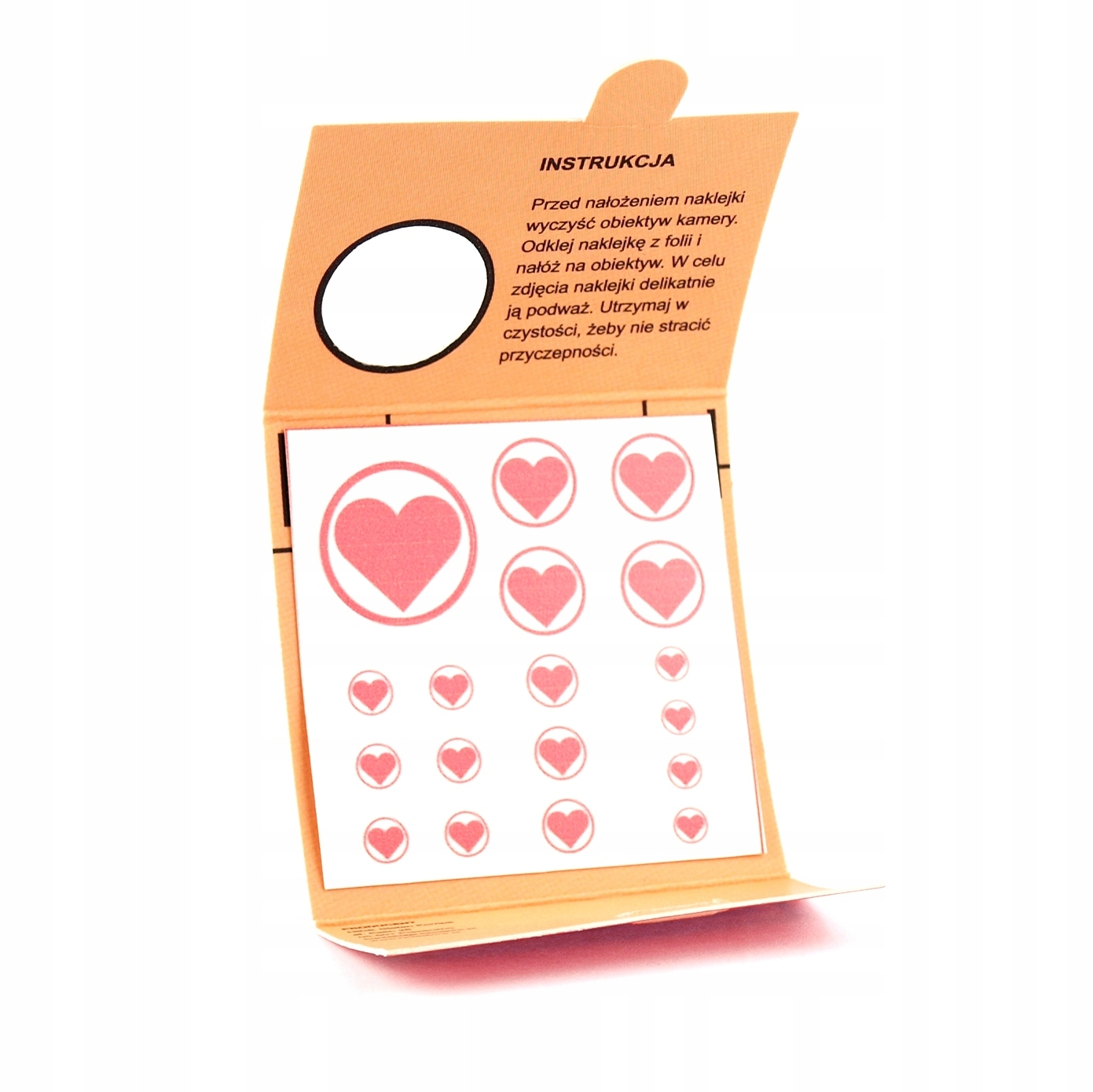 

Zaślepki Na Kamerę Bezpieczne 18 szt. Serce