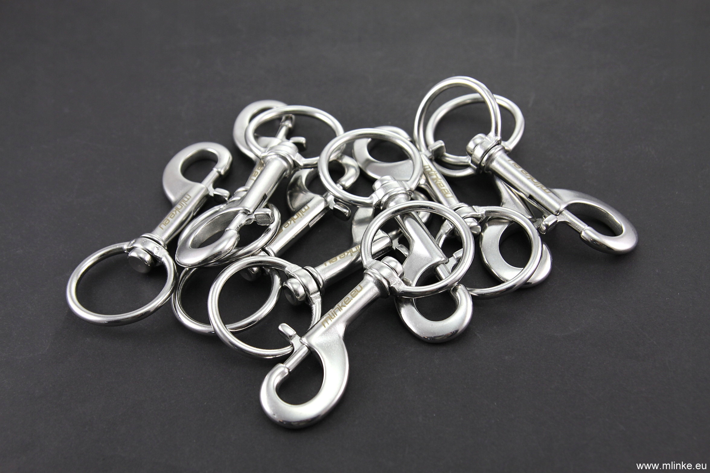 karabińczyk stal A4 jednostronny 120 mm, butla stage, 4 PALEC Model KB4P