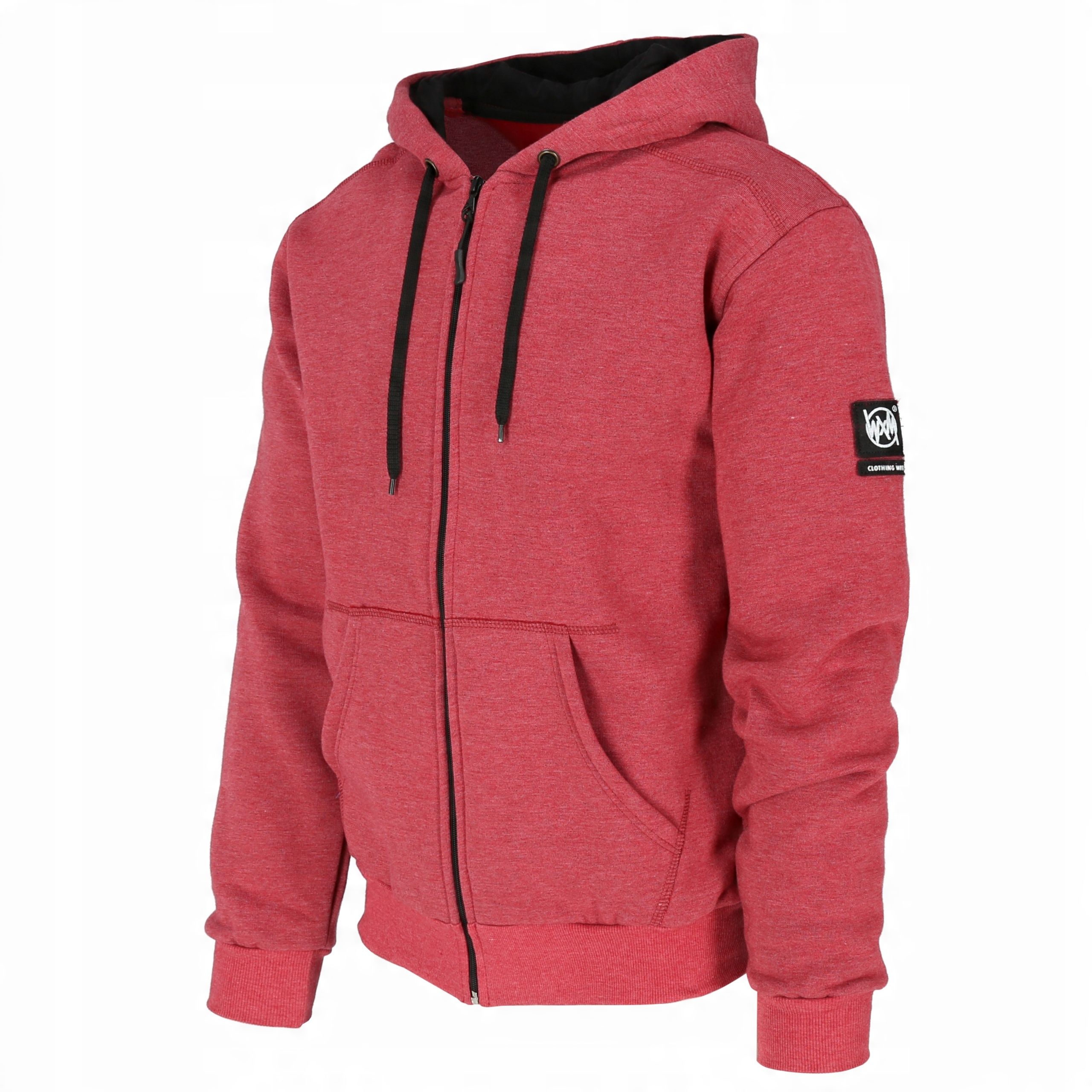 

Bluza bawełniana L.a. ciepła męska bordomelanż 6XL