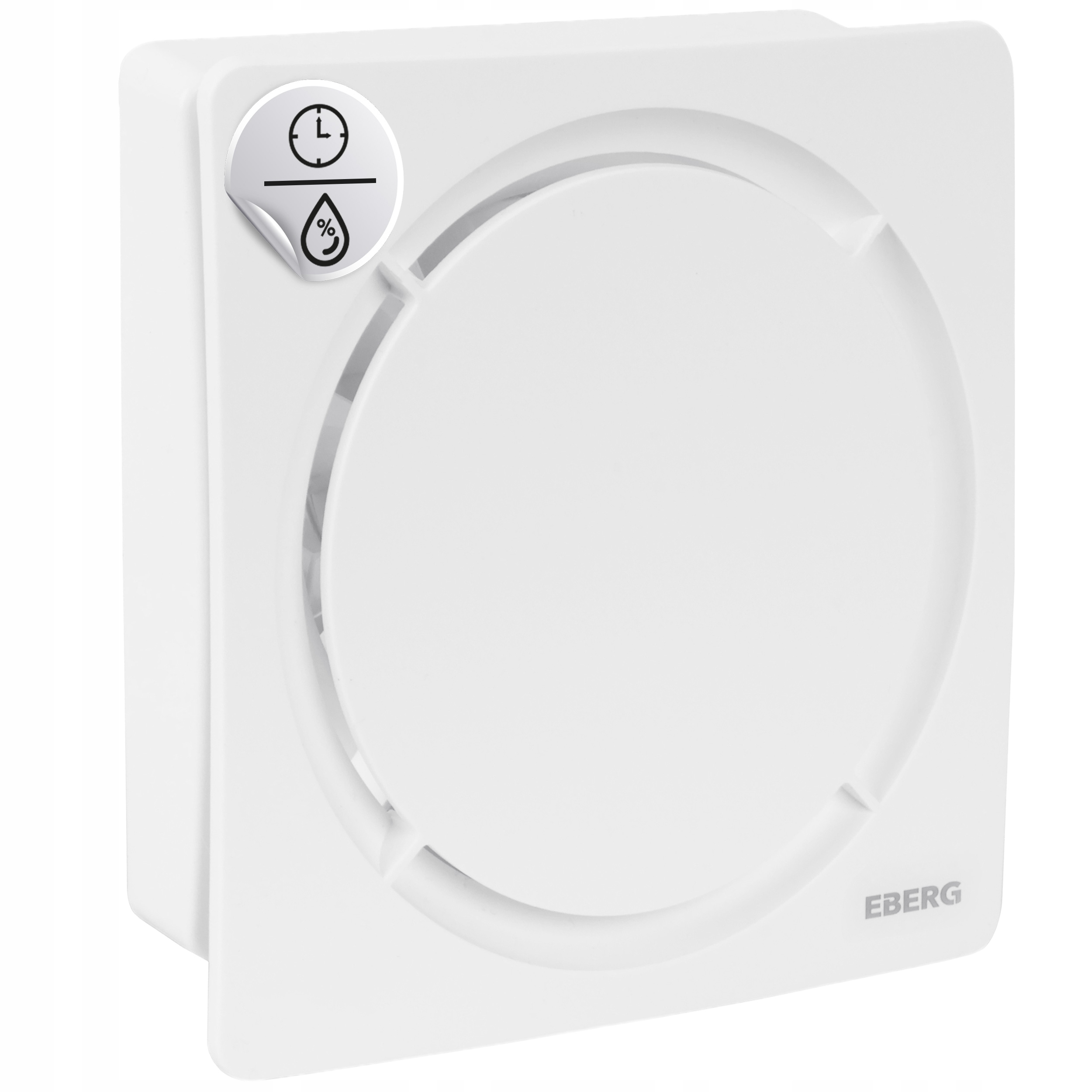 Wentylator łazienkowy cichy Eberg Nuo 100 Timer +Czujnik wilgotności +Klapa