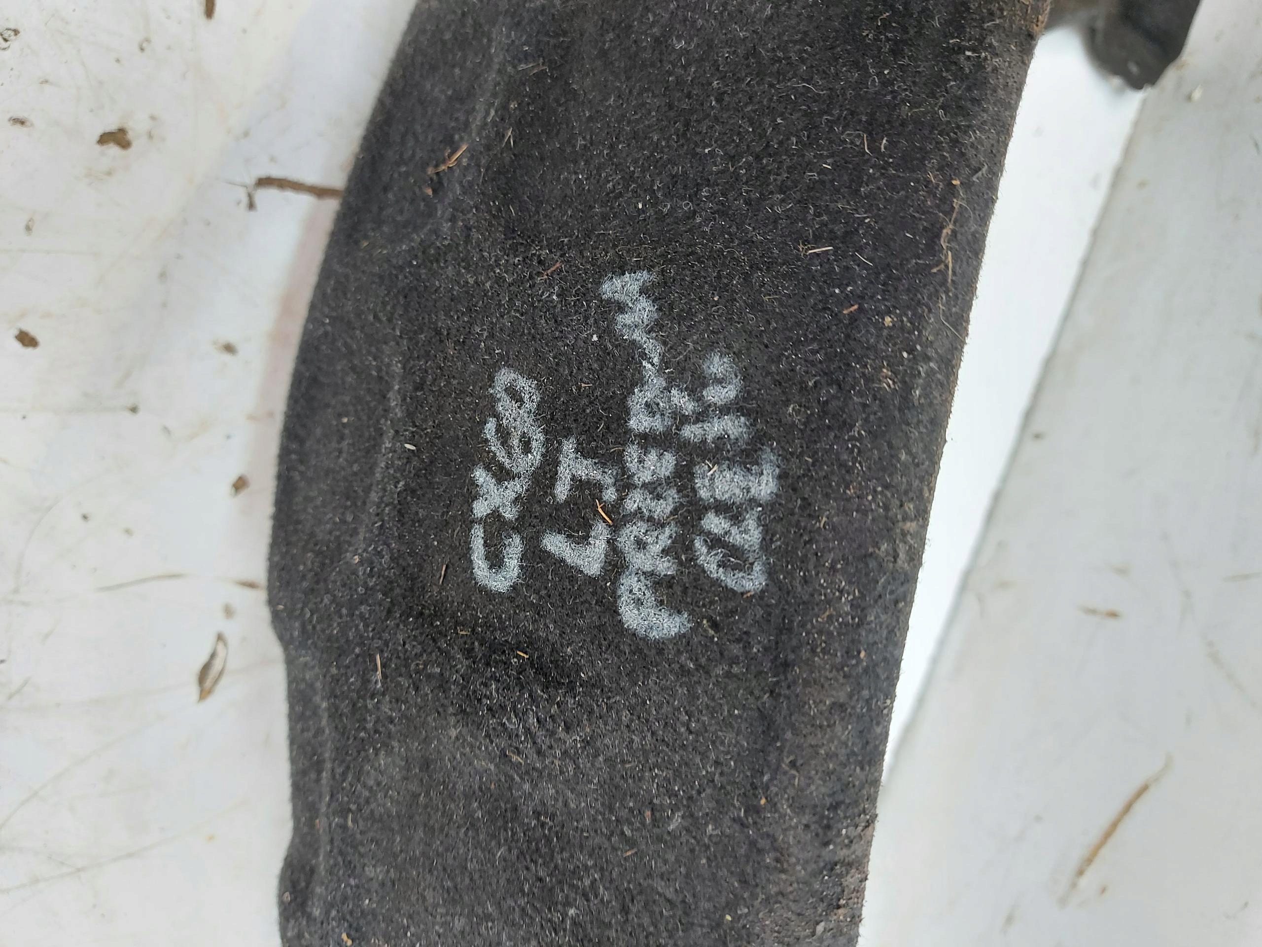 Mazda CX60 2023 mudguard left rear part rear. front part