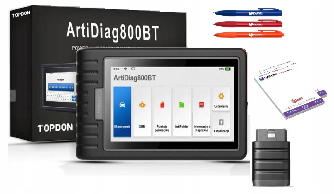 Tester interfejs diagnostyczny TOPDON 800BT
