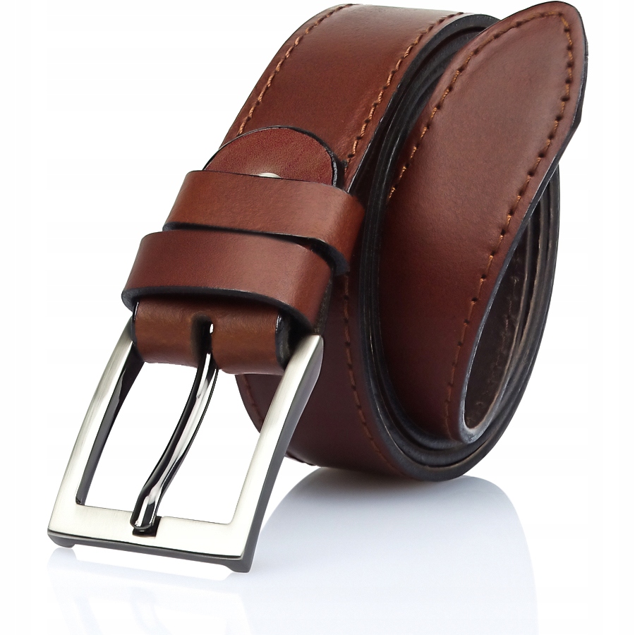 Krótki Pasek Męski Gracio Brązowy do SPODNI 100cm
