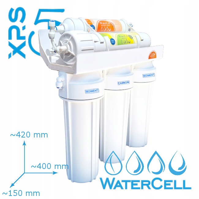 FILTR DO WODY RO5 WaterCell OSMOZA czarny kran Model XRS5CF1B