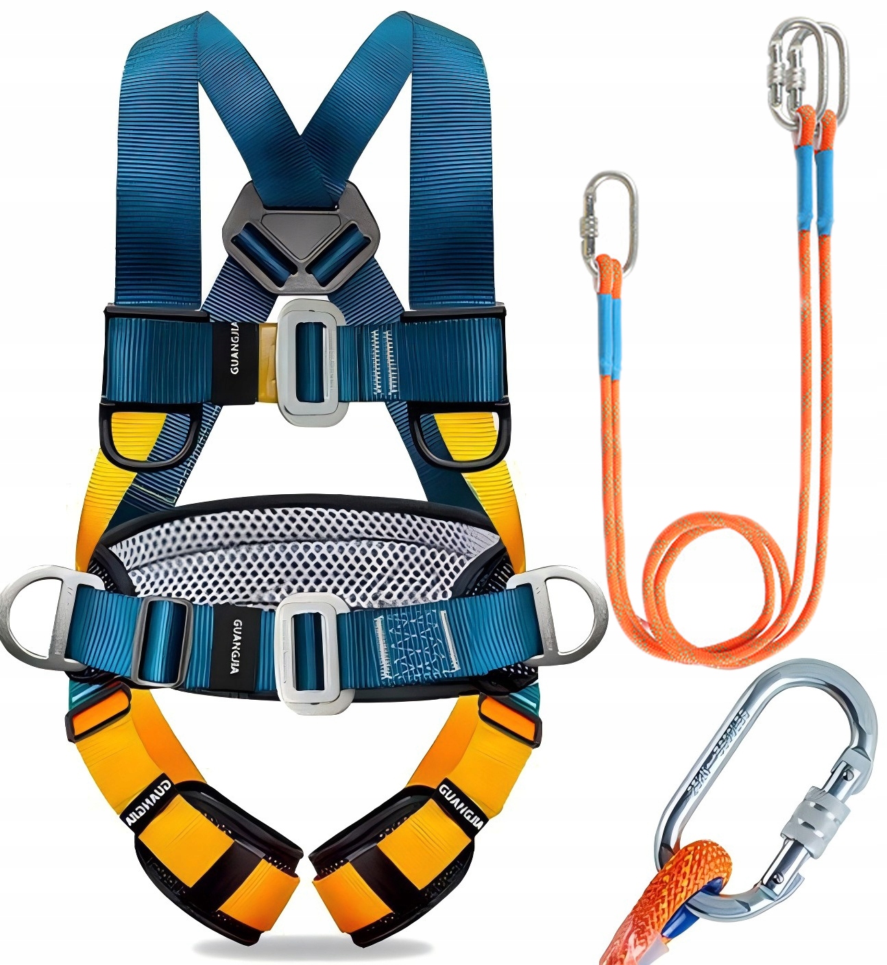 РЕМЕНЬ БЕЗОПАСНОСТИ GRASSHOPPER, 2 М, ТРОС С ЗАЩЕЛКОЙ