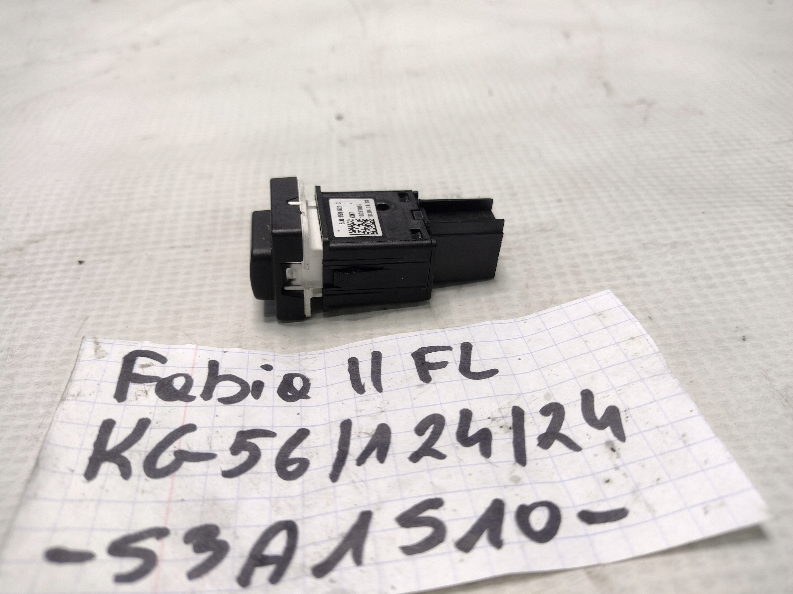 switch grzania windows Skoda Fabia II lift 5J0959621C