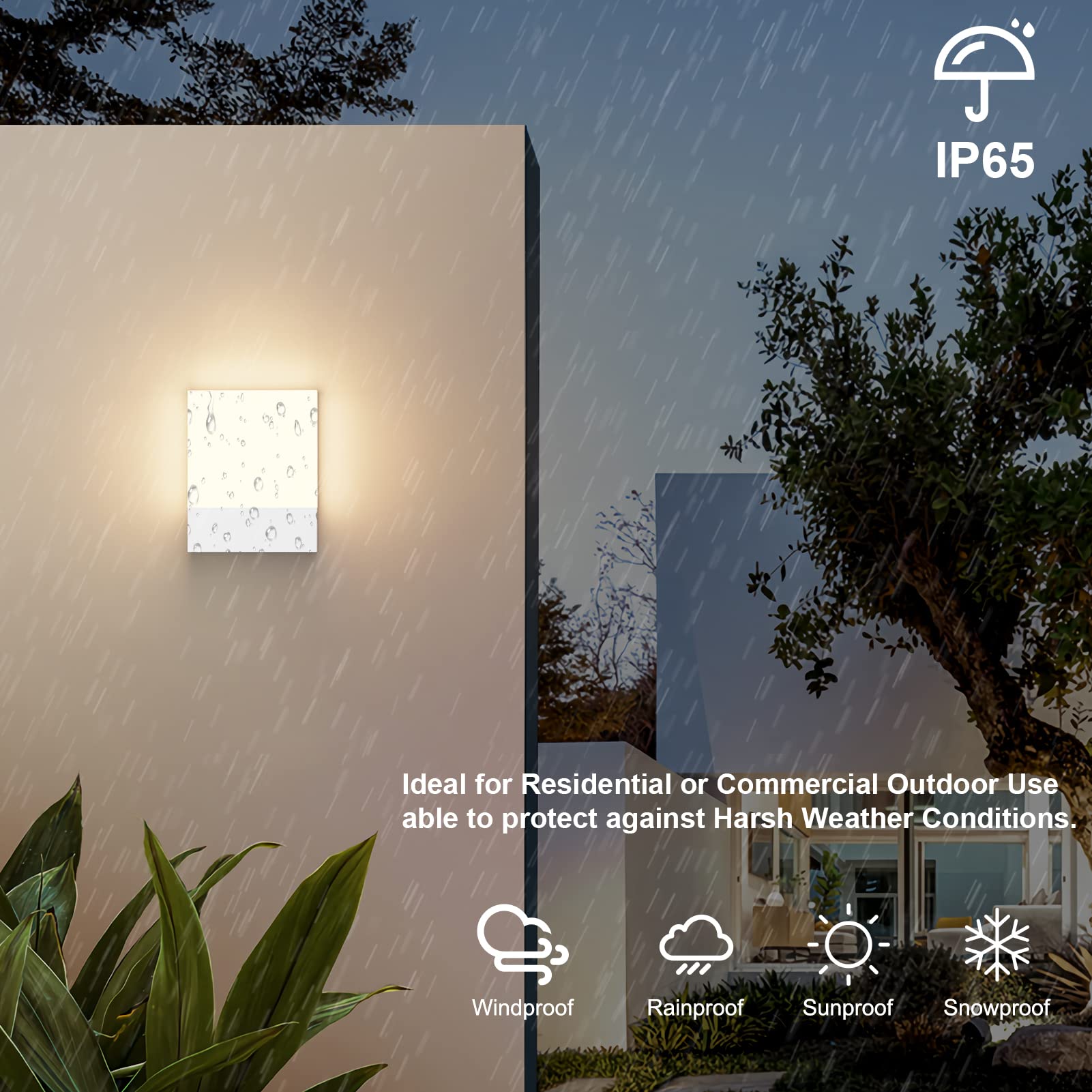 KLIGHTEN Zestaw 2 Lamp LED 24W Wodoodporne IP65 Do Ogrodu i Tarasu — miniatura 4