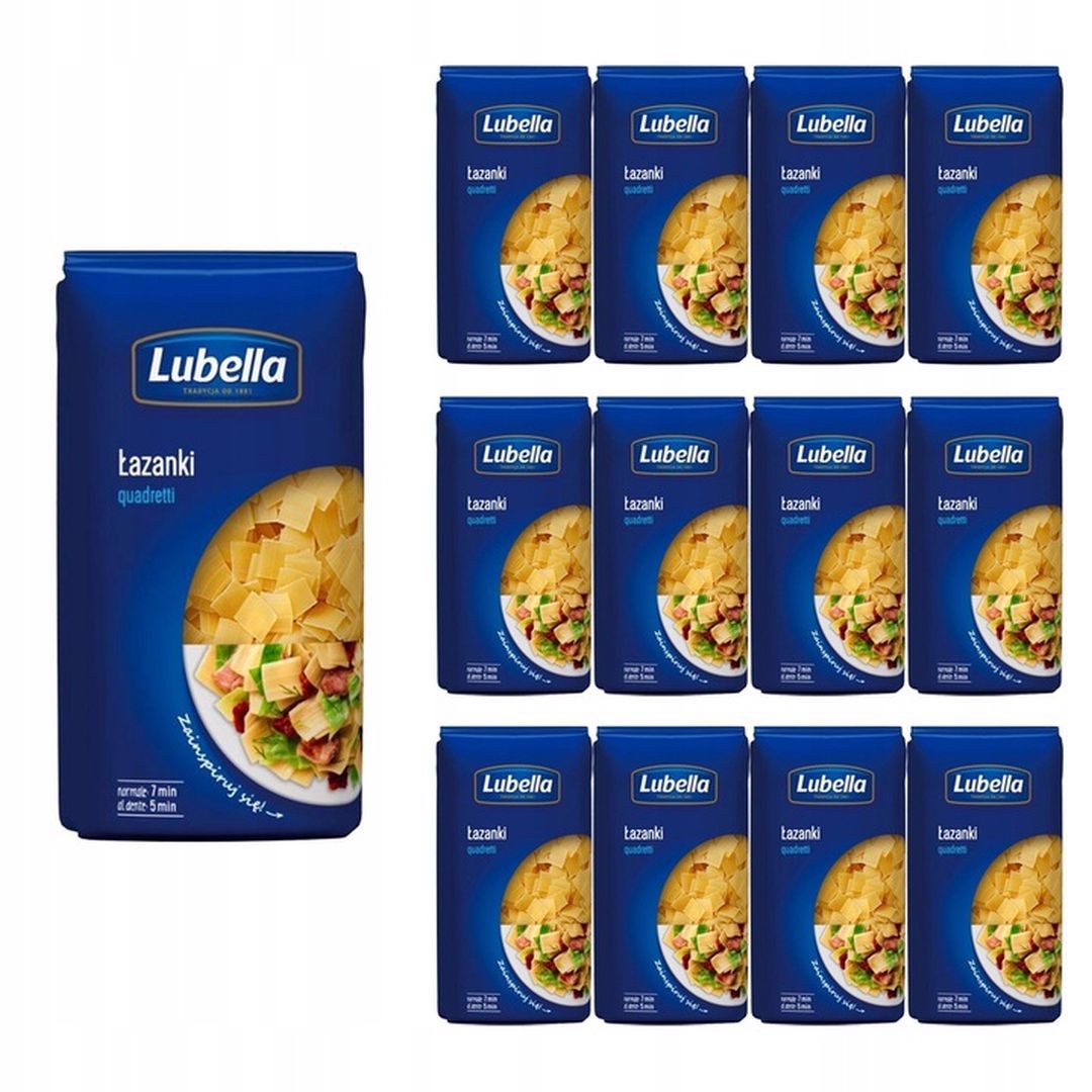 Lubella Těstoviny lazanki 400 g x 12 kusů