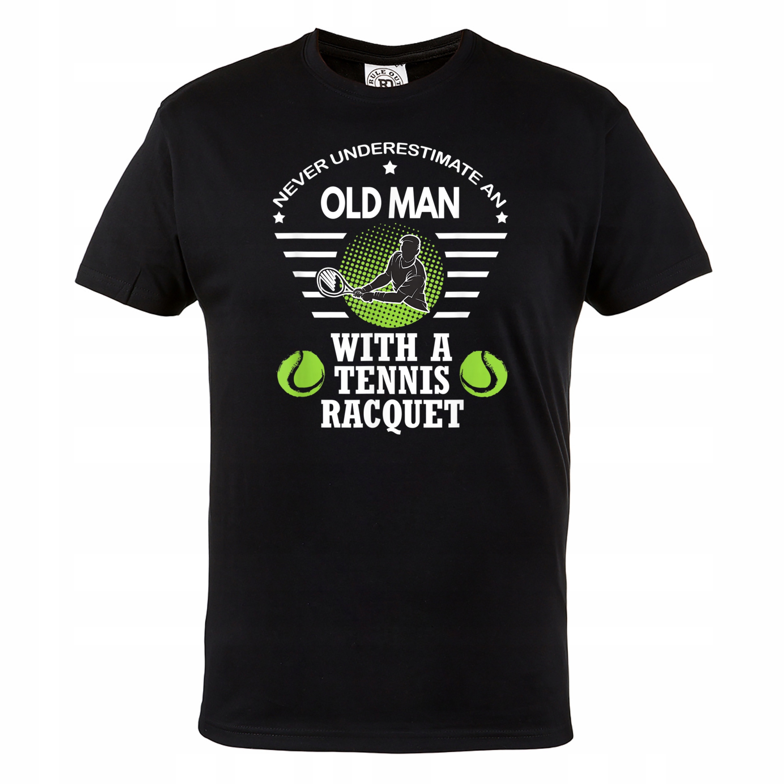 

Męska Koszulka Tenis Tenisowa Never Underestimate