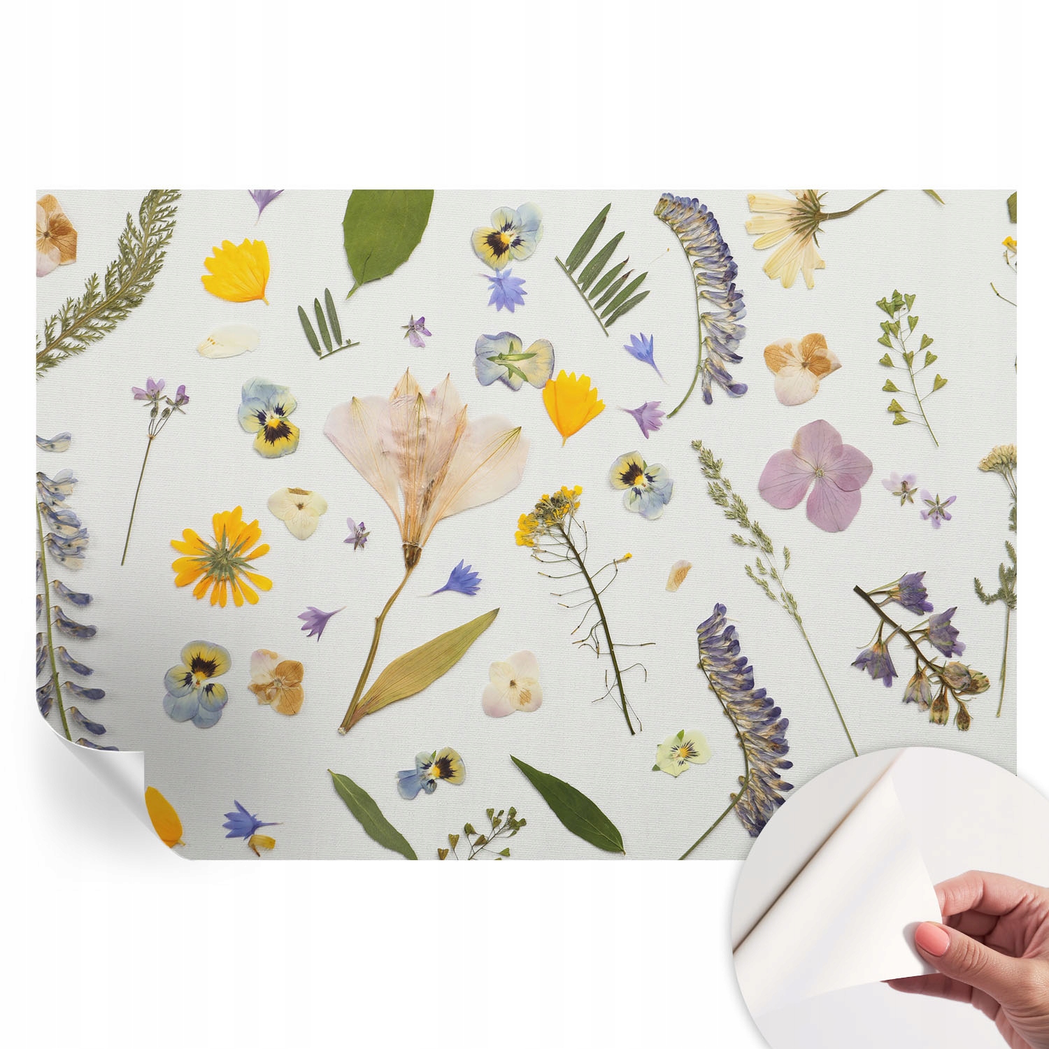 Tapeta Samolepicí Módní s 3D nástěnným lepidlem Květiny jara 152x104 cm