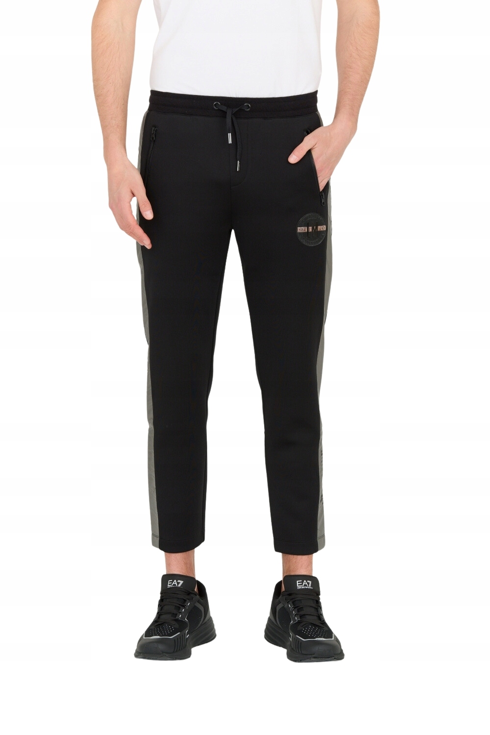 La Martina Černé pánské kalhoty Slim Fit XL