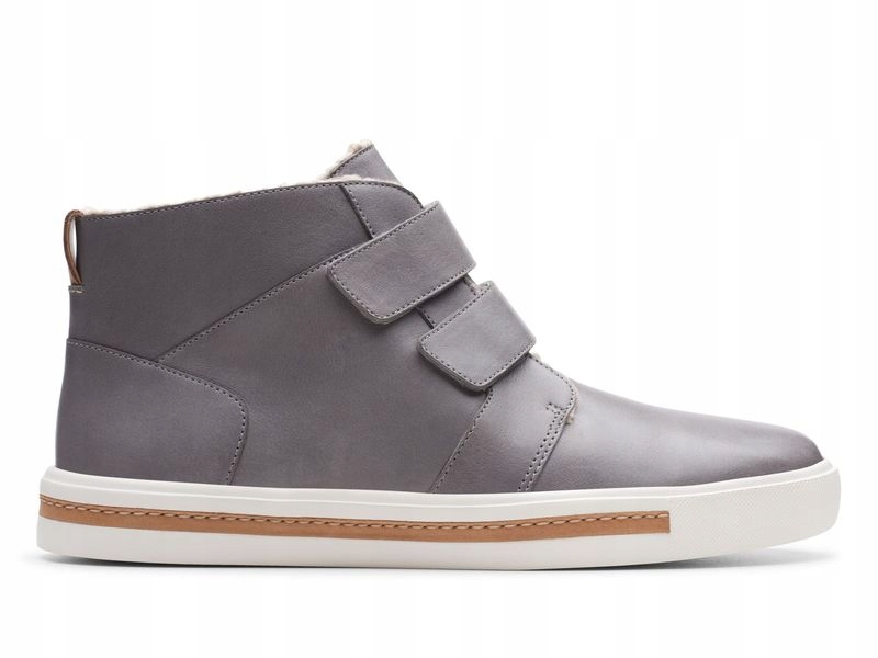 Botki Clarks Un Maui Mid szare skórzane 37,5