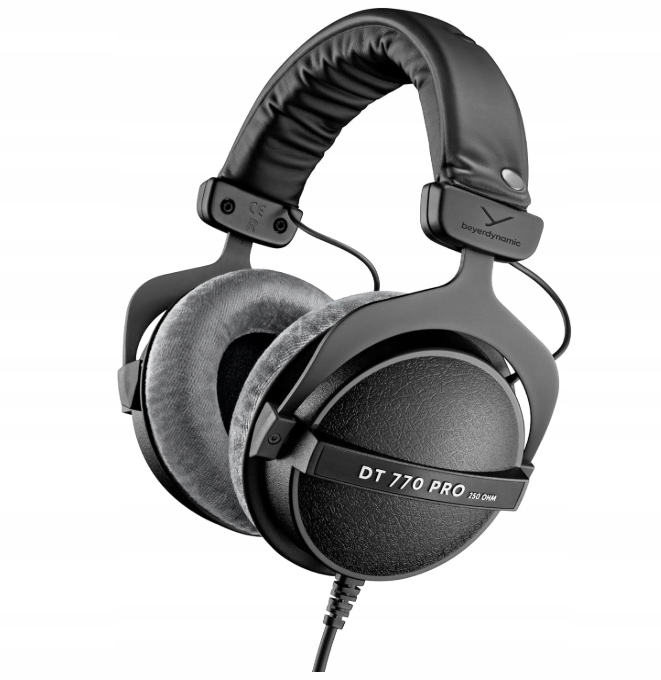 Studyjne Słuchawki wokółuszne Beyerdynamic DT770 Pro czarne 250OHM