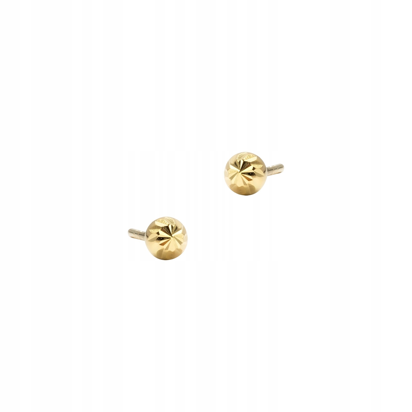 Zlaté náušnice 585, diamantové kuličky 3,5 mm