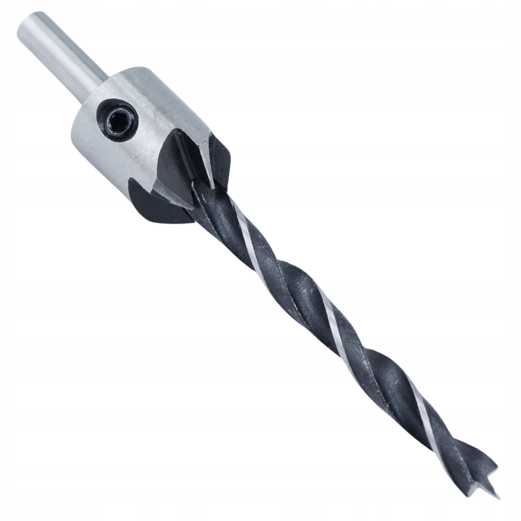 WIERTŁA DO DREWNA PŁYT WIÓROWYCH MDF OSB Z POGŁĘBIACZEM 4 SZTUKI 3-6MM Marka Black