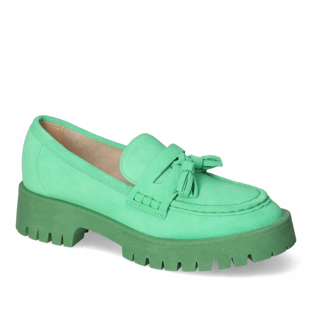 Mokasíny Chebello 2821-148 Zelený semiš 39