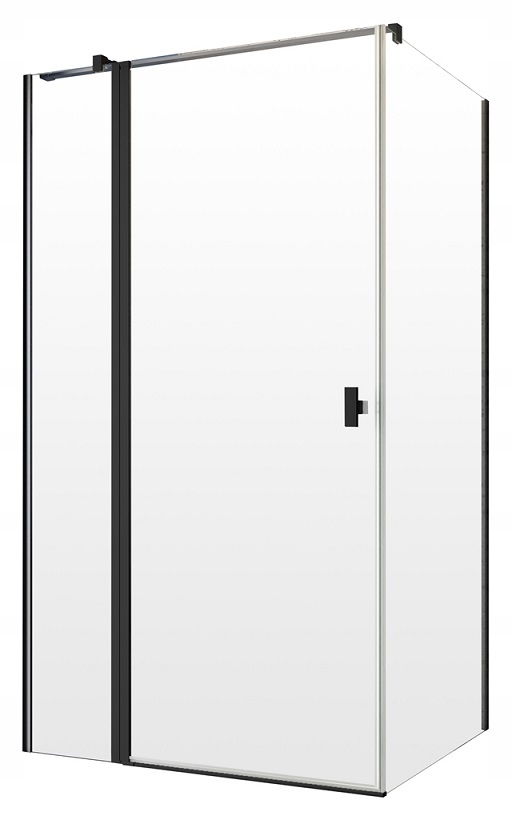 Kabina Radaway Nes Black Kdj II 120x70 lewa przej