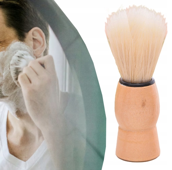 PĘDZEL DO GOLENIA KLASYCZNY DREWNIANA RĄCZKA