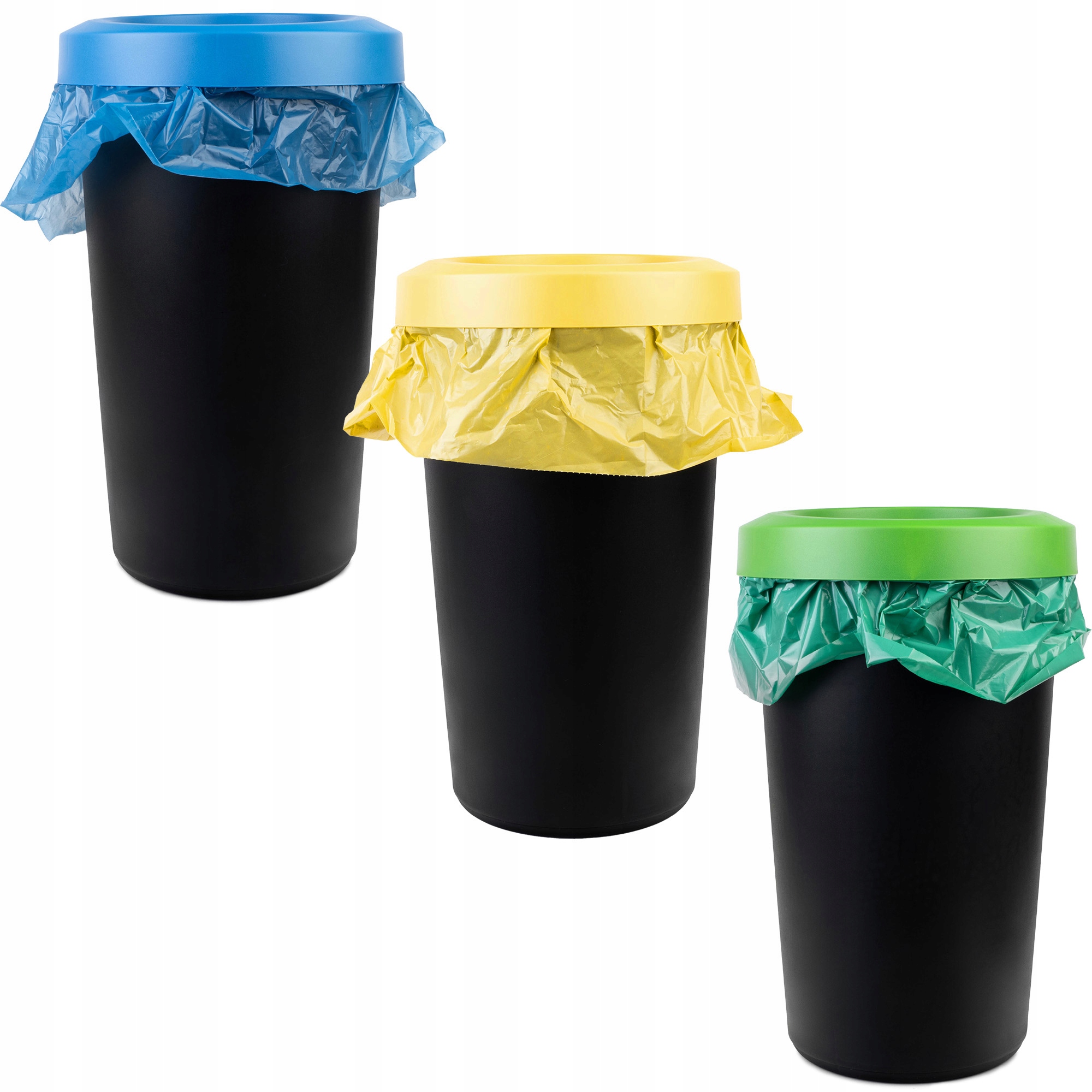 Levně Odpadkové Koše Nádoba Na Odpad 3x25L Na Tříděný Odpad Popelnice