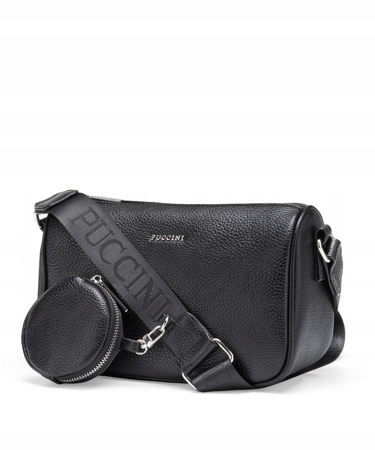 Dámská kabelka Přes Rameno se sáčkem Puccini Černá na opasku BML066M-1