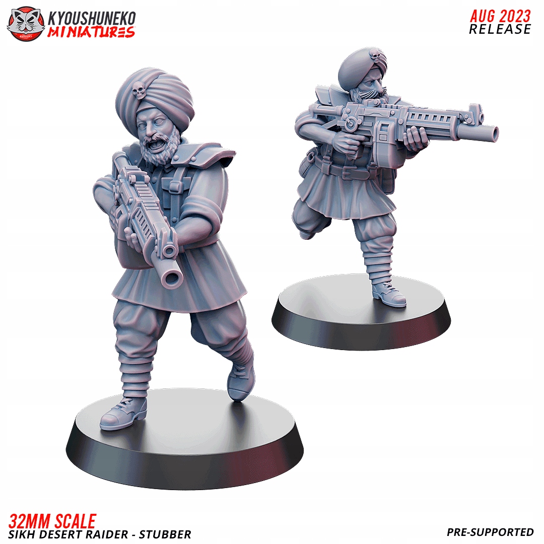 Stubber Sikh Desert Raider x2 Kyoushuneko Miniatur