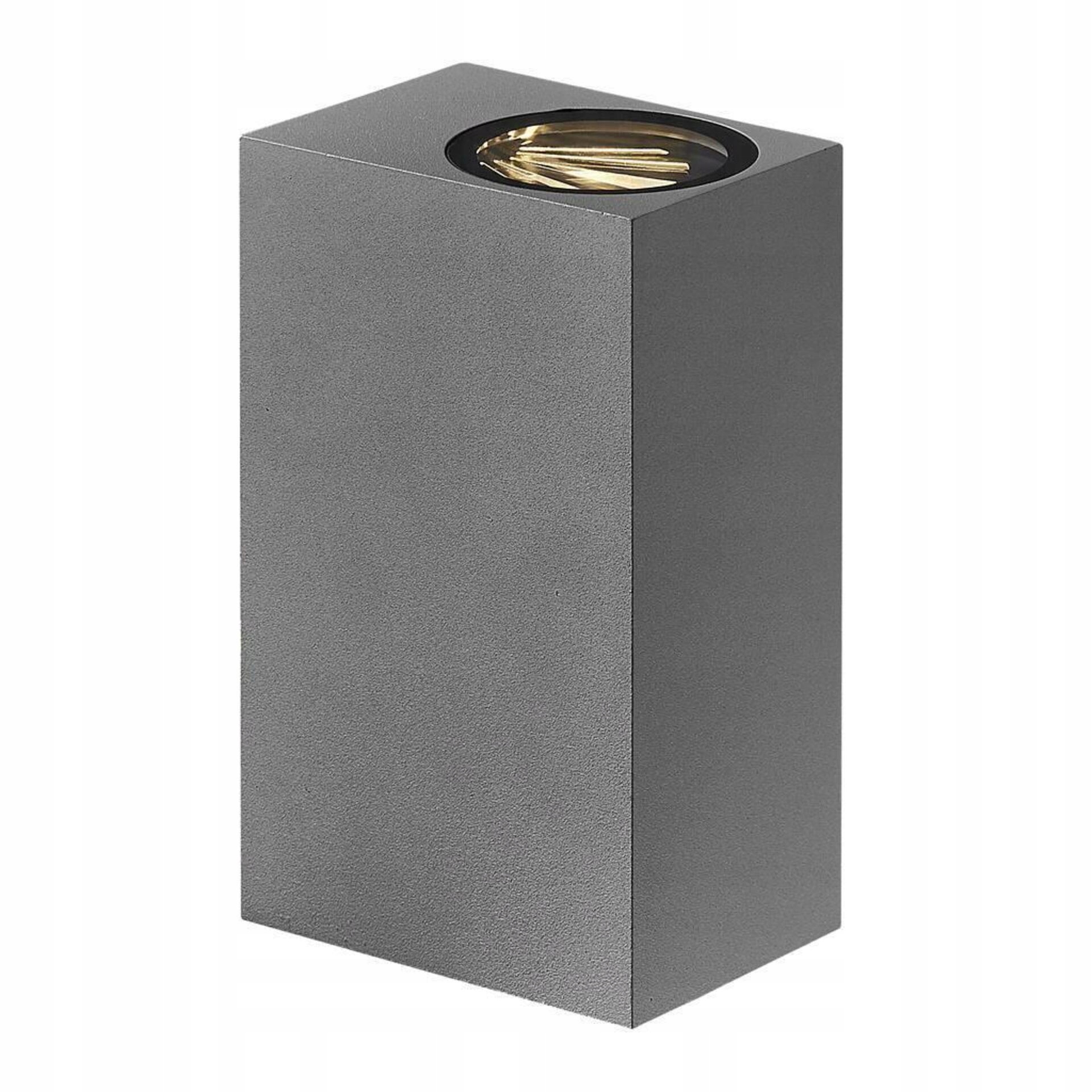 Nordlux Asbol Kubi vonkajšie nástenné Led svietidlo 6,5W sivá/číra IP44