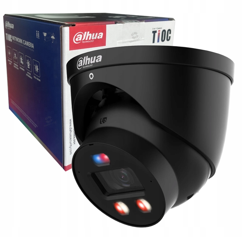 Ip kamera 8MPx 4K Tioc Pro Dahua IPC-HDW3849H-AS-PV-0280B Pro-black
