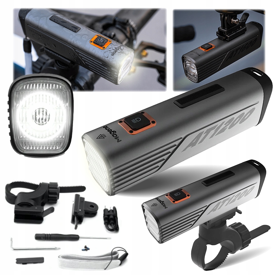Lampa na kolo Magene AT1200 Led, silné osvětlení pro kolo, lampa