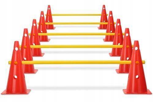 Zestaw Koordynacyjny Treningowy Laski Pachołki 23cm 1m