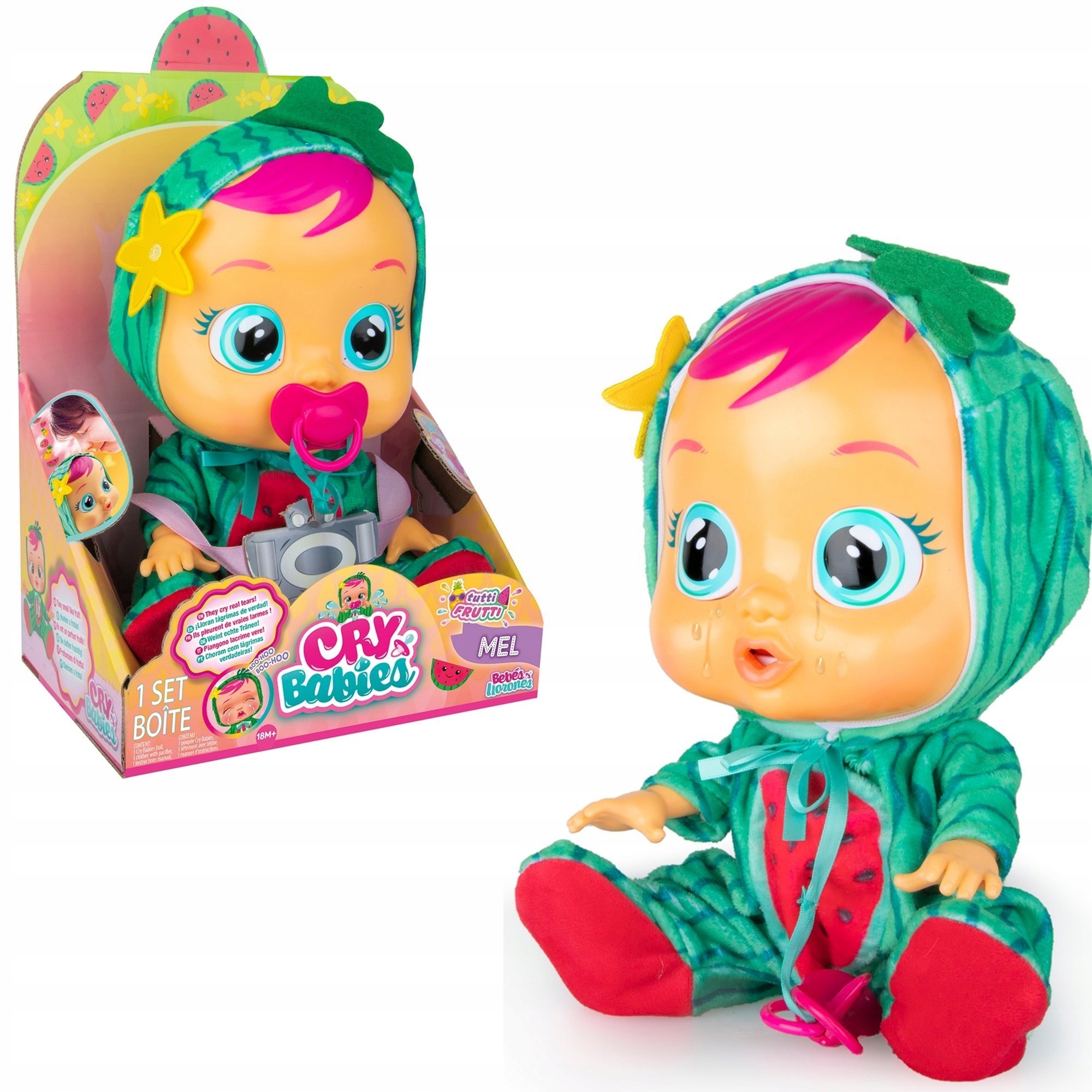 

Cry Babies Tutti Frutti Mel Arbuzowa Płacząca Lala
